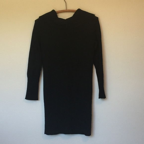 BCBG Max Azria Wool Long Sleeve Cowl Neck Dress S - Picture 2 of 8